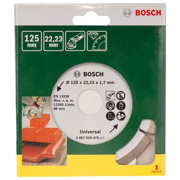 Bosch - Trenn-/Schleifscheibe Diamanttrennscheibe für 2607019475 Baumaterial