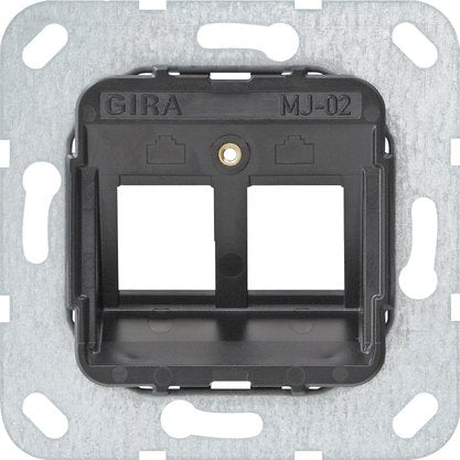 Gira - Einsatz/Abdeckung für Kommunikationstechnik Modular Jack 2 2fach 560200 UP Tragring