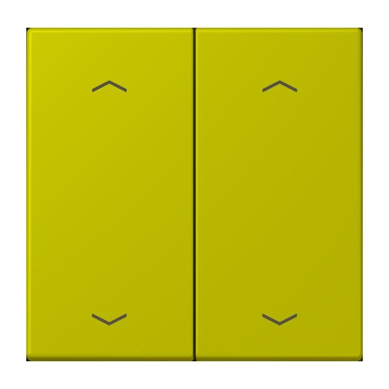 Jung - Abdeckung/Bedienelement für Installationsschalterprogramme Wippe mit Pfeilsymbolen LC 102 P 249 vert olive vif