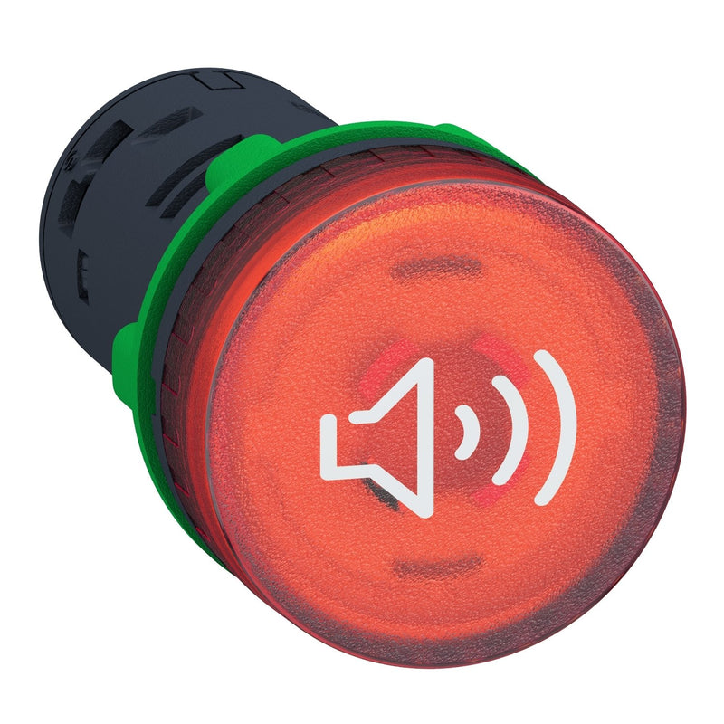 Schneider Electric - Akustikmelder Harmony Buzzer beleuchtbar XB5KS2M4 rt D22mm 230-240V AC