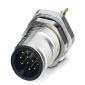 Phoenix Contact - Rundsteckverbinder, feldkonfektionierbar (Industriesteckverbinder) Einbausteckverbinder SACC-DSI-MS #1437106 12-polig M12 − 20 Stück