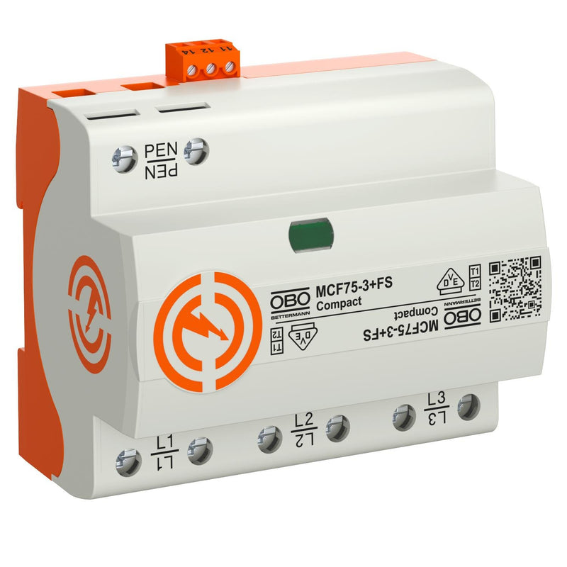 OBO Bettermann - Blitzstromableiter für Energietechnik LightningController MCF75-3+FS Compact 3pol. m.FS