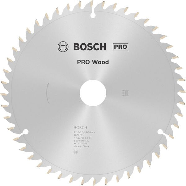 Bosch - Kreissägeblatt PRO Wood Kreissägeblatt, 2608640430 210 x 2 x 30 mm