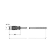 Turck - Konfektioniertes Sensor-Aktor-Kabel Feldbusleitung RKCV-FBY48BK-35M/5D