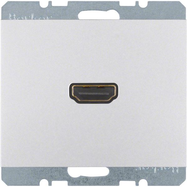 Berker - Einsatz/Abdeckung für Kommunikationstechnik High Definition Steckdose 3315427003 Alu