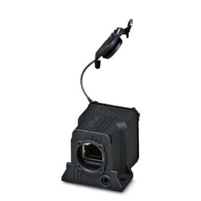Phoenix Contact - Zubehör/Ersatzteile für modulares Anschlusssystem RJ45-Kupplung VS-08-KU-IP67-BK CAT5e,IP67 m.Deck.sw