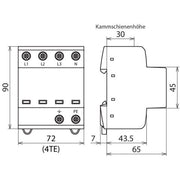 DEHN - Kombi-Ableiter für Energietechnik Kombi-Ableiter DSH TT 255 TT- u. TN-S-Systeme