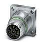 Phoenix Contact - Rundsteckverbinder, feldkonfektionierbar (Industriesteckverbinder) Gerätesteckverbinder ST-7EP1N8AWK00S Vorderwand
