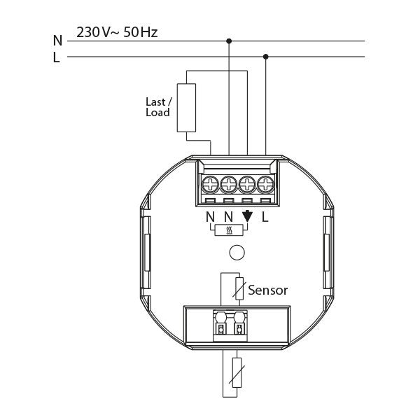 Eberle Controls - Raumthermostat/Uhrenthermostat UP-Uhrenthermostat FIT 3L / blau