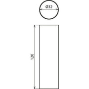 DEHN - Schrumpfschlauch grau WSS L120 GR D 32mm L 120 mm − 10 Stück