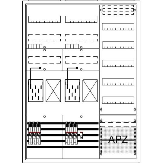 Striebel&John - Zähler-Komplettschrank Komplettschrank BA37LG4 APBKE-IA372Z2R1V5A2