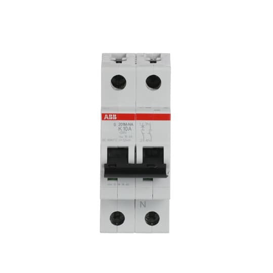 ABB Stotz S&J - Leitungsschutzschalter Sicherungsautomat S201M-K10NA 10 kA, 10 A, 1P+NA