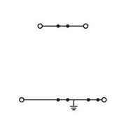 WAGO - Schutzleiter-Reihenklemme Doppelstockklemme 2002-2717 − 50 Stück