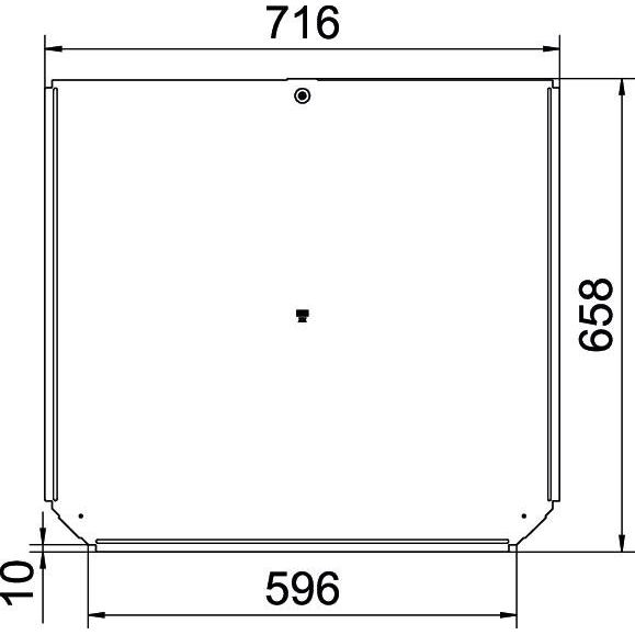 OBO Bettermann - Deckel T-Stück für Kabeltragsystem Deckel für T-Stück RTD 600 A4 B600mm