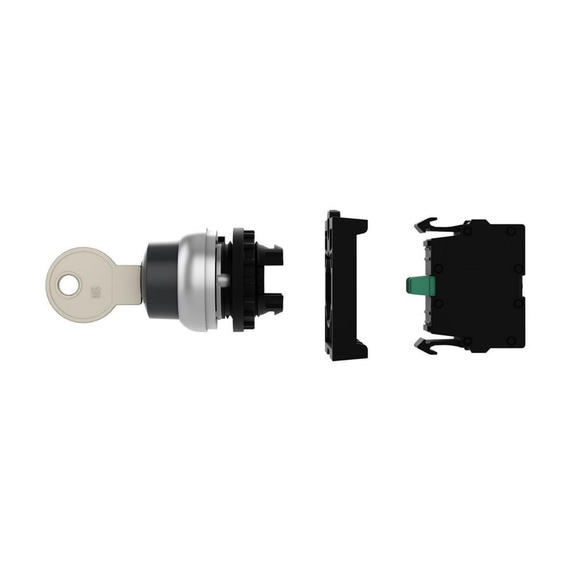 Eaton - Frontelement für Wahlschalter Schlüsseltaste RMQ-Titan M22-WRS-K10-BVP rastend, 2 Stellunge