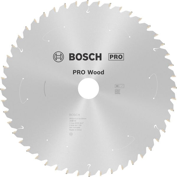 Bosch - Kreissägeblatt PRO Wood cordless 2608837728 Kreissägeblatt 250 x