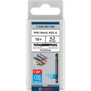 Bosch - Bohrer PRO Metal HSS-G 2608597590 Spiralbohrer mit
