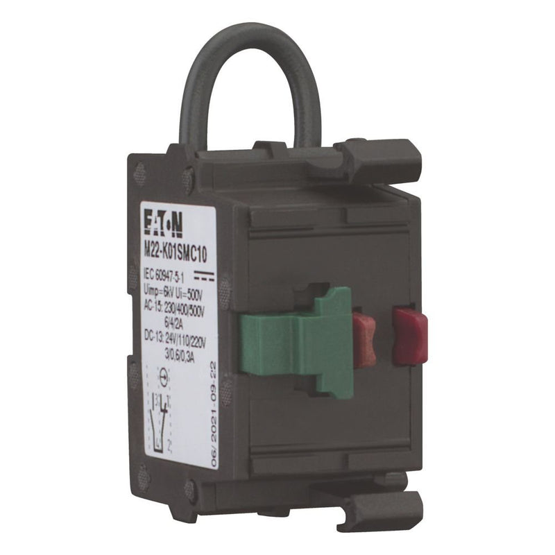 Eaton - Hilfsschalterblock Kontaktelement 1Ö M22-K01SMC10 Front,schraubanschl
