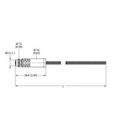 Turck - Rundsteckverbinder, feldkonfektionierbar (Industriesteckverbinder) Versorgungsleitung RKP46PLA-2/TXL M12-Power