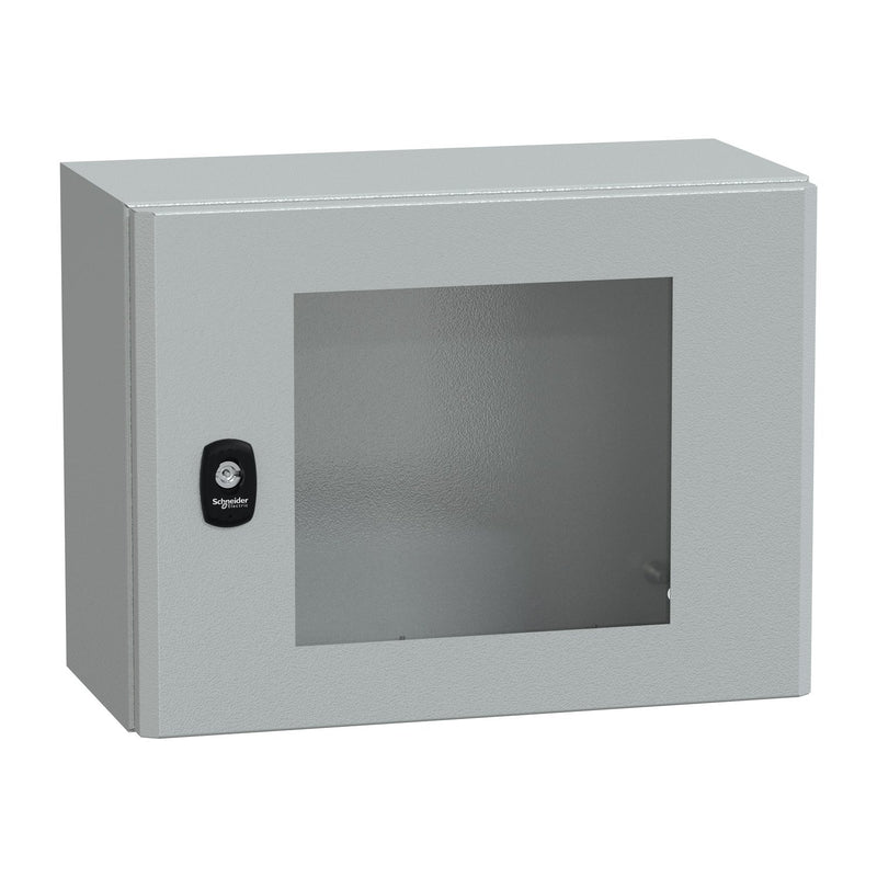 Schneider Electric - Gehäuse/Schaltschrank (leer) Wandschrank RAL 7035 NSYS3D3420T 300x400x150 + Tür