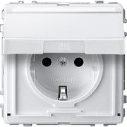Merten - Steckdose SCHUKO-Steckdose pws MEG2312-7219 Klappd.Schriftfeld
