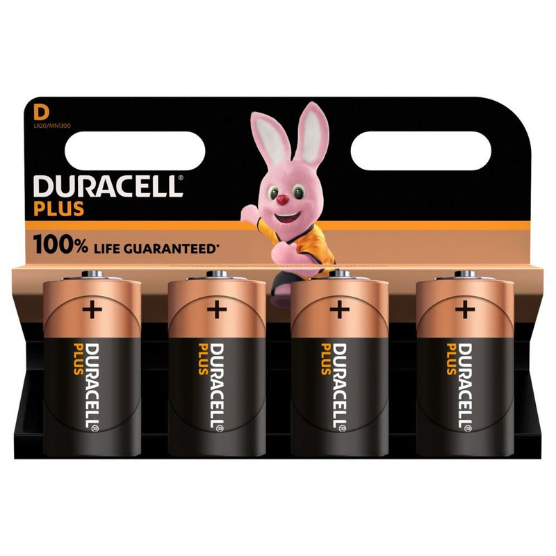 Hückmann - Batterie 1,5V Mono D Plus-D K4 (Bli.4) Plus Power Duracell
