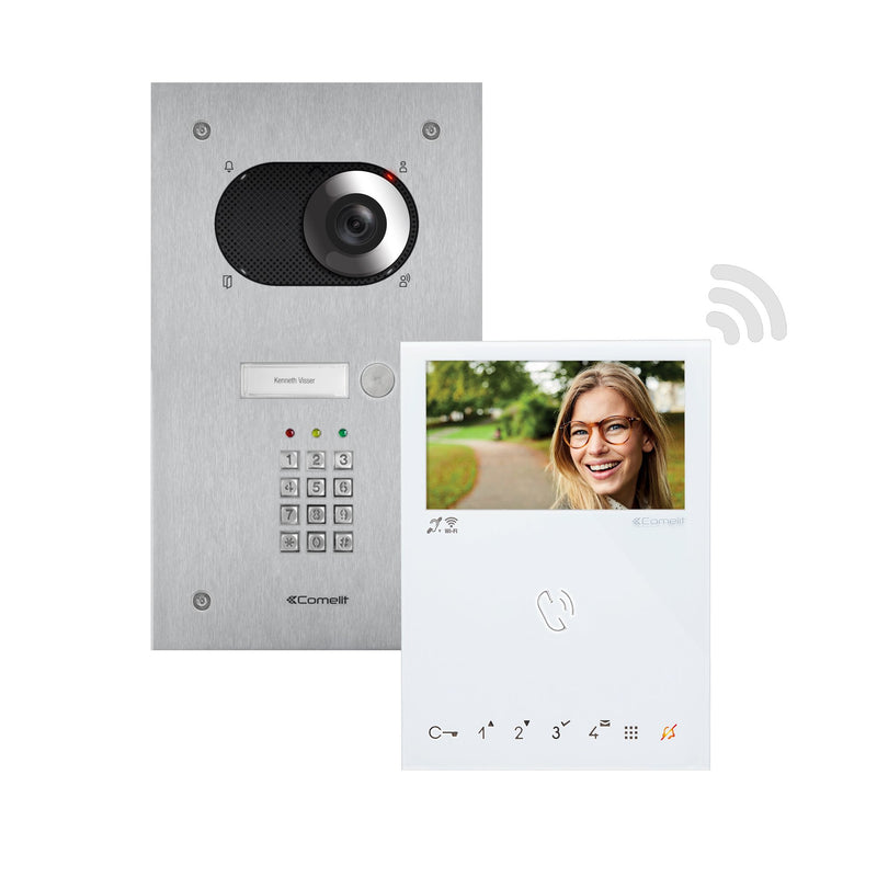 Comelit - Türsprech-Set Einfamilienhauskit Switch KVS2011KP Keypad HF WiFi SB2