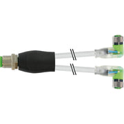 Murrelektronik - Passiver Sensor-/Aktor-Verteiler (mit Leitung) Y-Stecker M12 7000-40861-2300030 auf M8 Bu. mit LED − 1 Stück