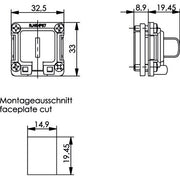 Telegärtner - Zubehör/Ersatzteile für modulares Anschlusssystem RJ45 Ind.IP67 EB-Flansch 100023156 mit Montage-Set − 10 Stück