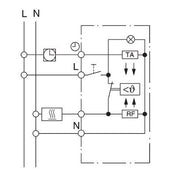 Eberle Controls - Raumthermostat/Uhrenthermostat Raumregler RTR-E 8011-50 UP AC230V 10A