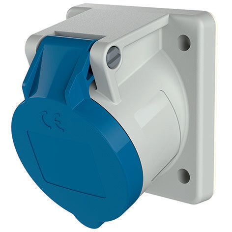 Mennekes - CEE-Anbausteckdose (IEC 60309) Anbaudose 857 16A,3p,6h,230V,IP44