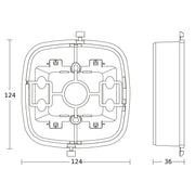 Steinel - Zubehör/Ersatzteile für Bewegungsmelder Aufputz-Adapter 000363 Control Pro IP54