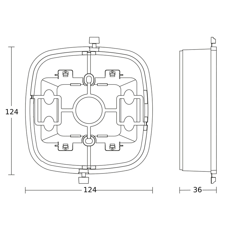 Steinel - Zubehör/Ersatzteile für Bewegungsmelder Aufputz-Adapter 000363 Control Pro IP54
