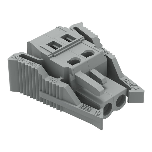 WAGO - Kabelsteckverbinder für Leiterplattensteckverbinder 1-Leiter-Federleiste 231-102/037-000 CAGECLAMP,2,5 mm²,gr − 100 Stück