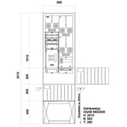 GSAB Elektrotechnik - Zähler-Komplettschrank Zähleranschlußsäule 48.00.1P2HSA eNetz Südhessen