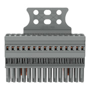 WAGO - Ein- und mehrpolige Klemmenleiste 1-Leiter-Federleiste 769-115/145-000 CAGECLAMP,4mm²,gr − 10 Stück