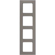 Peha - Abdeckrahmen Rahmen 4-fach D 20.674.242.702 Glaseffekt stein-alu