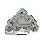WAGO - Initiator/Aktor-Reihenklemme 4-Leiter-Initiatorenklemme 280-571/281-413 LED rot − 50 Stück