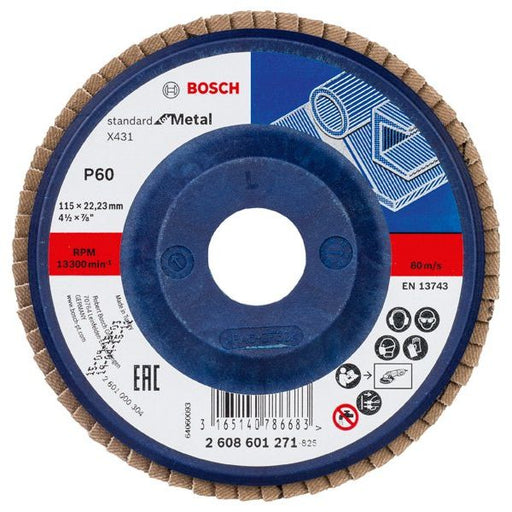 Bosch - Trenn-/Schleifscheibe Fächerschleifscheibe X431 2608601271 Standard for Metal