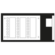 Jung - Bussystem-Melde-/Bedientableau KNX Melde-/Bedientableau MBT 2424 mit Alugehäuse