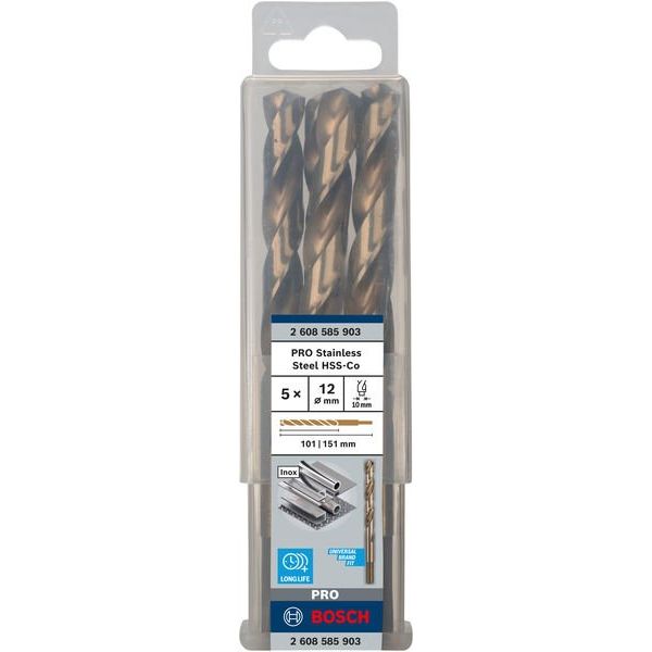 Bosch - Bohrer PRO Stainless Steel HSS-Co 2608585903 Spiralbohrer 12 x