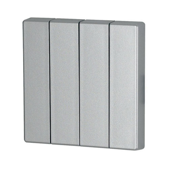 Eaton - Abdeckung/Bedienelement für Installationsschalterprogramme Wippe 4-fach CWIZ-04/03 Silber  − 1 Stück
