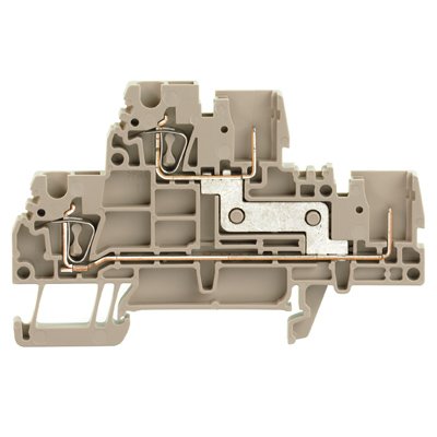 Weidmüller - Durchgangs-Reihenklemme Klemme ZDT 2.5/2 V Federanschl.,2.5mm² − 50 Stück