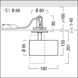 Zumtobel Group - Downlight/Strahler/Flutlicht LED-Halbeinbaustrahler V2-SR M 36 #60716693 930, ws