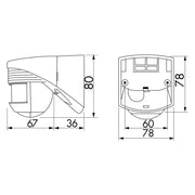 BEG Brück Electronic - Bewegungsmelder/Präsenzmelder komplett Bewegungsmelder LC-Click-N 200 sw schwarz