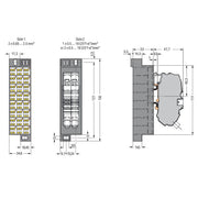 WAGO - Feldbus, Dez. Peripherie - Kommunikations-Modul Potentialblock 726-611 weiß, Aufdruck 1-24