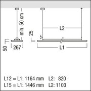 Zumtobel Group - Decken-/Wandleuchte LED-Pendelleuchte LF3 D/I #42952557 940, weiß