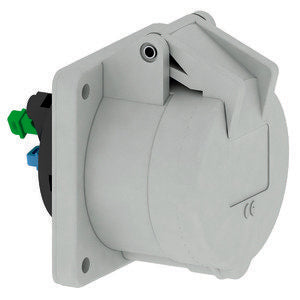 Bals Elektrotech - CEE-Anbausteckdose (IEC 60309) Anbausteckdose 13822 5p >50V grau 1h