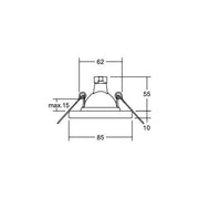 Brumberg Leuchten - Downlight/Strahler/Flutlicht Einbauleuchte 00226422 35W eds