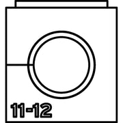 HellermannTyton - Kabelführung für Gehäuse/Schränke Einfachtülle VP-S_11-12 VarioPlate 11-12 mm − 20 Stück